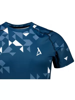 Compresia funcțională a bărbaților T -thirt premium ALTISPORT VOJ/ALM108TR04 ALBUL NAVY