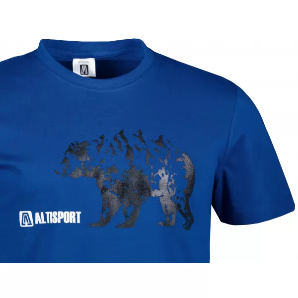  Tricou bărbătesc cu mâneci scurte ALTISPORT ALM193129 SNORKEL ALBASTRU 