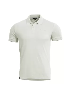Tricou pentru bărbați cu guler PENTAGON MOTH PIQUET POLO SHIRT K09047 ALB