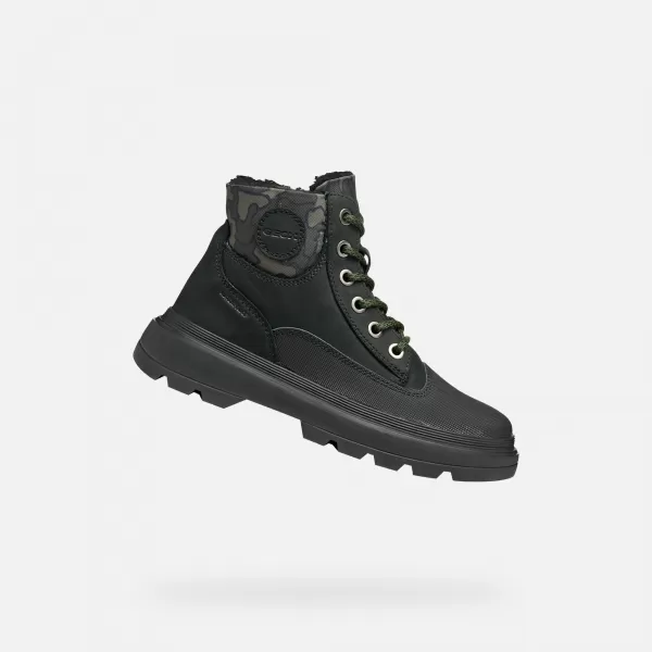  Botine pentru baieti GEOX KIDDARTAH WPF J56MLB032MNC0033 NEGRU 