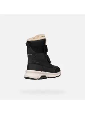 Botine pentru baieti GEOX FLEXYPER PLUS J46LCF0MEFUC9999 NEGRU