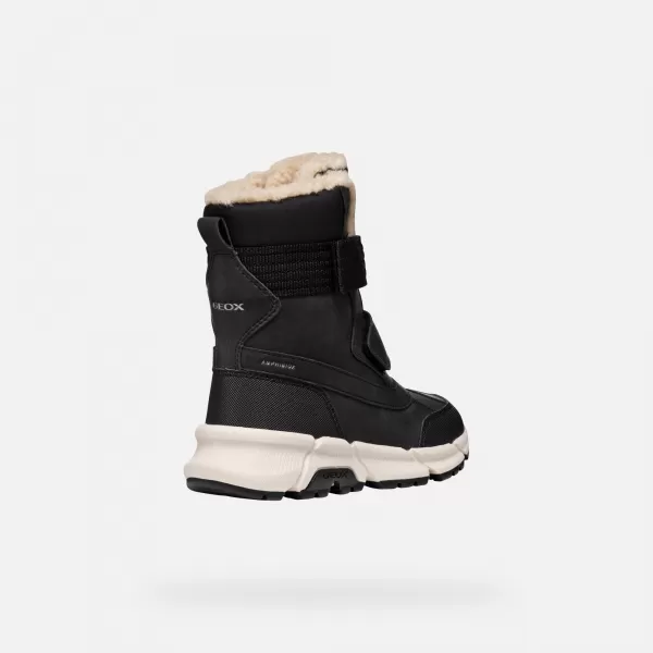  Botine pentru baieti GEOX FLEXYPER PLUS J46LCF0MEFUC9999 NEGRU 