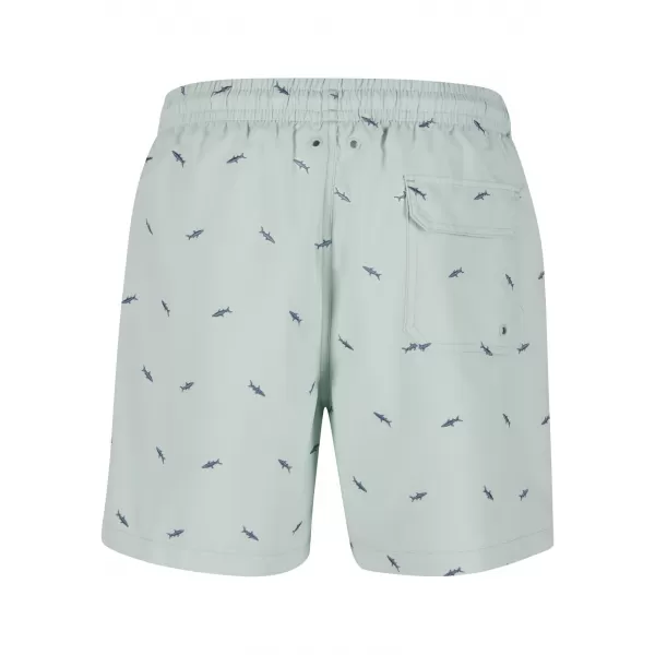  Pantaloni scurți de baie URBAN CLASSICS TB2680 FROT MINT/VINTAGE BLUE 