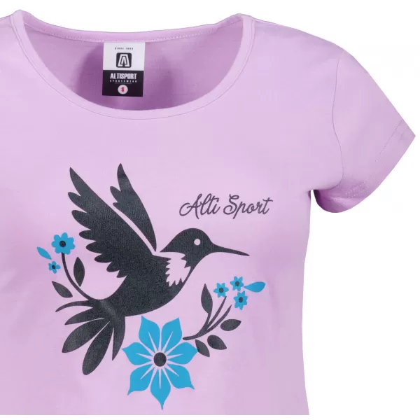 Tricou pentru femei cu mâneci scurte ALTISPORT ALW192122 ORHIDEE 