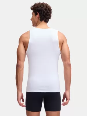 Maiou bărbătesc UNDER ARMOUR M UA PERF COTTON TANK-2PK 6007622-100 ALB