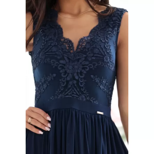  Rochie NUMOCO 215-6 ALBASTRU ÎNCHIS 
