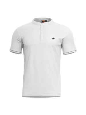 tricou PENTAGON LEVANTES HENLEY T-SHIRT STRIPES K09025 ALB