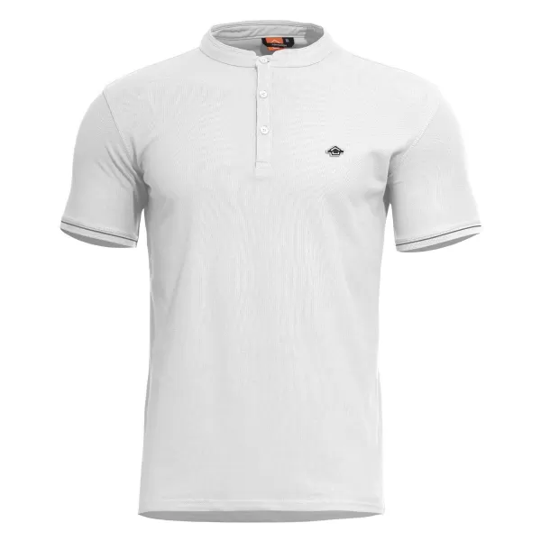  tricou PENTAGON LEVANTES HENLEY T-SHIRT STRIPES K09025 ALB 