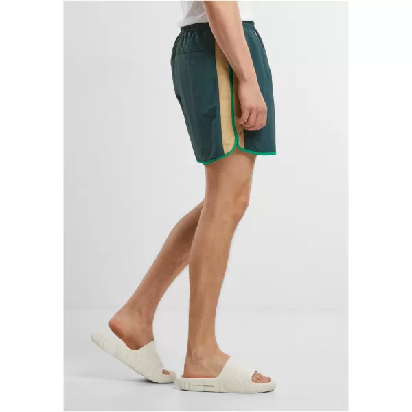  Pantaloni scurți de înot pentru bărbați URBAN CLASSICS TB7348 VERDE STICLA 