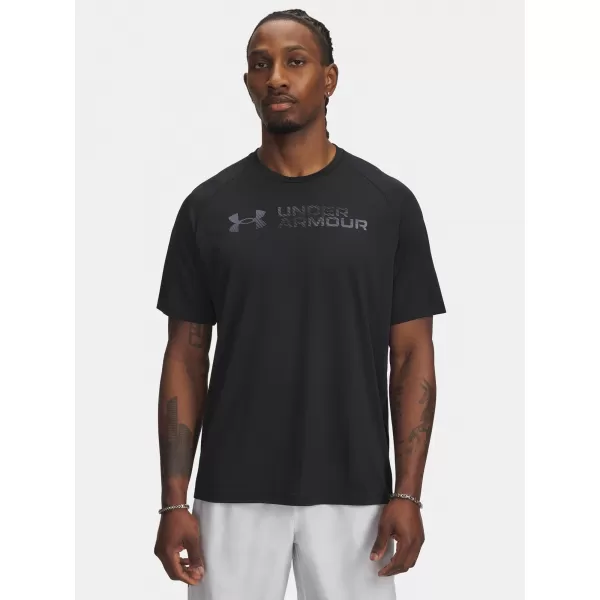  Tricou pentru bărbați UNDER ARMOUR UA TECH REFLECTIVE SS 6005116-001 NEGRU 
