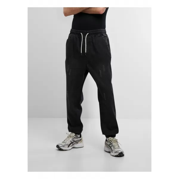  Blugi pentru bărbați URBAN CLASSICS TB7296 NEGRU SPALAT 