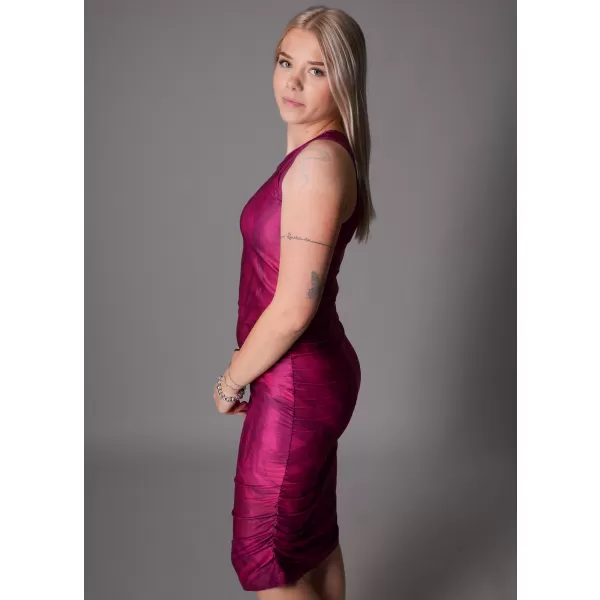  Rochie premium dama ALTISPORT VOJ/ALW096SAT03 BURGUNDIA 