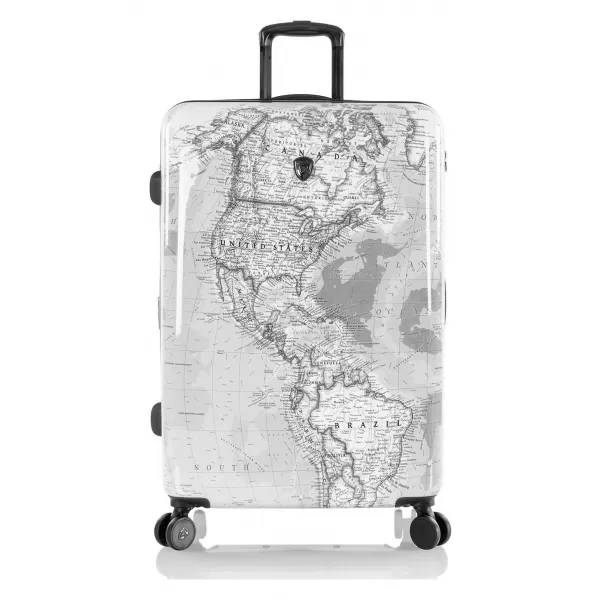  Valiză HEYS JOURNEY 3G L HARTA ALB/NEGRU 