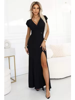 Rochie NUMOCO 598-1 VERDE/PORTOCALIU