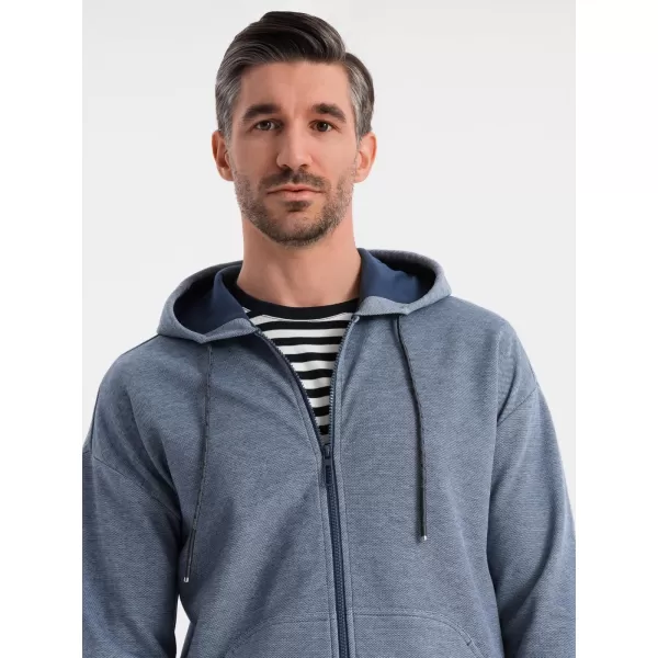  Panoul pentru bărbați OMBRE BLACK OM-SSZP-0210 ALBASTRU MARIN 