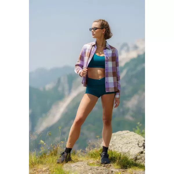  Cămașă de flanel pentru femei NORDBLANC HALCYON NBSSL8244 VIOLET 