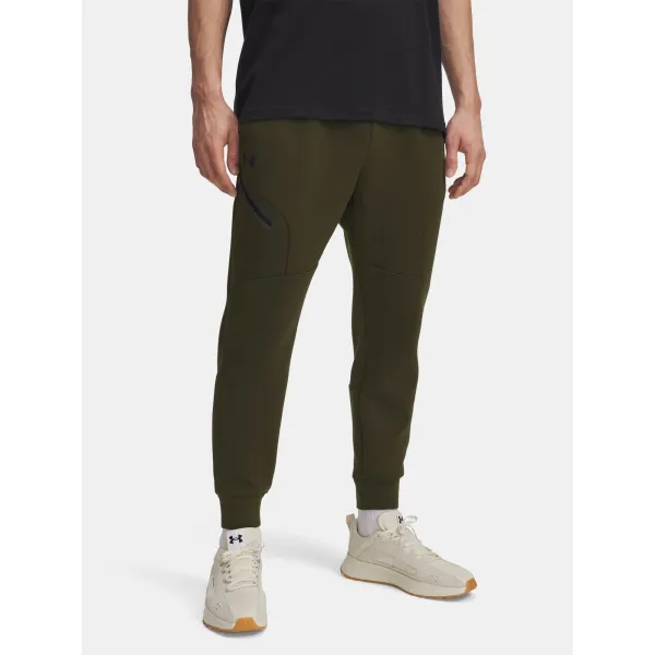  Pantaloni de trening pentru bărbați UNDER ARMOUR UA UNSTOPPABLE FLC JGR EU VERDE 