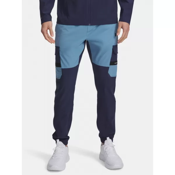  Pantaloni sport pentru bărbați UNDER ARMOUR UA TECH UTILITY WOVEN PANT 6004966-403 ALBASTRU 