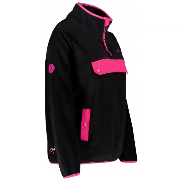  Hanorac de damă din fleece ALTISPORT GEMMY NEGRU 