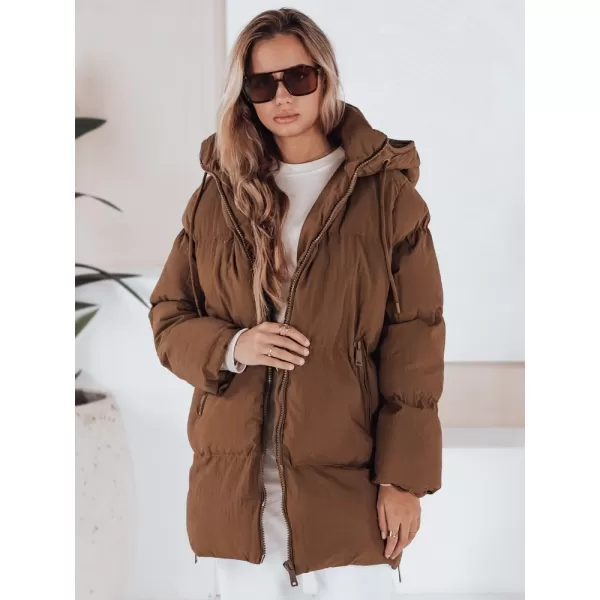  Geacă pentru doamne DSTREET TY3245 CARAMEL 