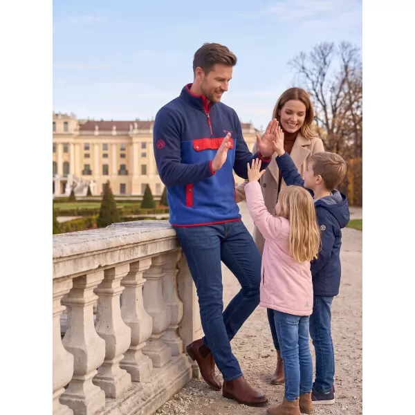  Hanorac pentru bărbați din fleece ALTISPORT GARM ALBASTRU 