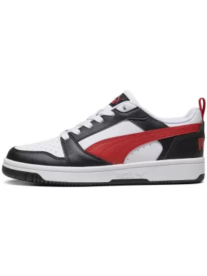 Pantofi pentru bebeluși PUMA REBOUND V6 LO JR 39383304 PUMA ALB/ROȘU/NEGRU