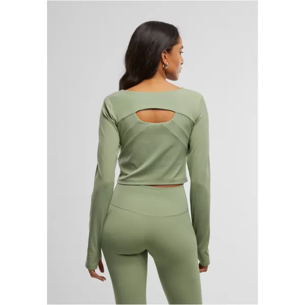  Tricou de damă URBAN CLASSICS TB7807 VERDE MATCHA 