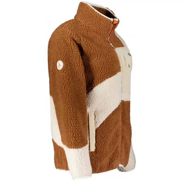  Hanorac de damă din fleece ALTISPORT GERI BEJ/MARO 