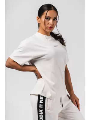 Tricou supradimensionat RESET 491 CREAM Nebbia