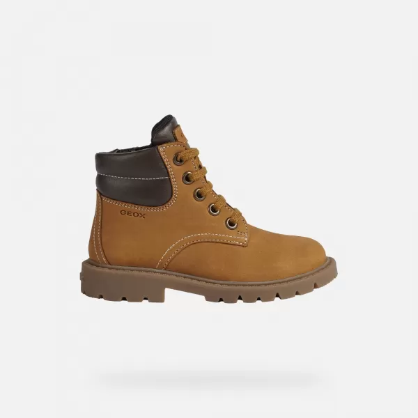  Botine pentru baieti GEOX SHAYLAX J16FAB032BCC0930 MARO DESCHIS 