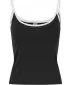Maieu de damă URBAN CLASSICS TB7485A NEGRU/ALB/ALB/NEGRU
