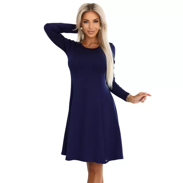  Rochie NUMOCO 567-2 ALBASTRU ÎNCHIS 