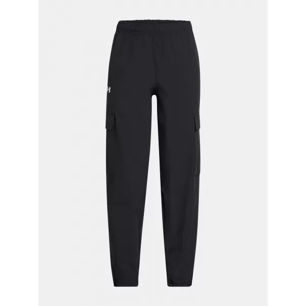  Pantaloni sport pentru fete UNDER ARMOUR UA RIVAL WOVEN CARGO PANTS 1386527-001 NEGRU 