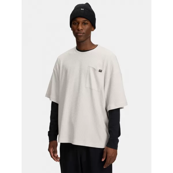  Tricou pentru bărbați UNDER ARMOUR UA RIVAL WAFFLE CREW 1383106-110 ALB 