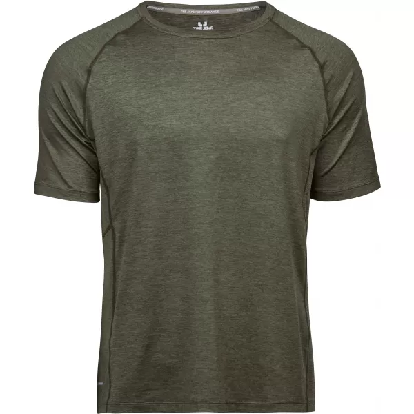  Tricou pentru bărbați TEE JAYS | TJ 7020 MELANGE DE MĂSLINE 