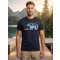 Tricou pentru bărbați cu mâneci scurte ALTISPORT ALM193129 SEA -BLUE
