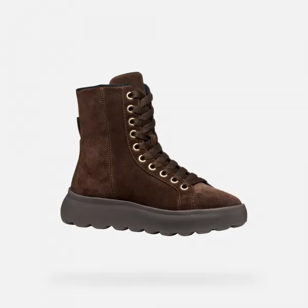  Pantofi de dama GEOX SPHERICA EC4.1 G009293 MARO ÎNCHIS 