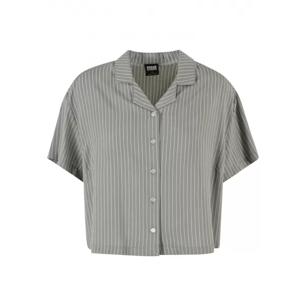  Cămașă de damă URBAN CLASSICS TB4365 MĂSLINIU PAL/ALB 