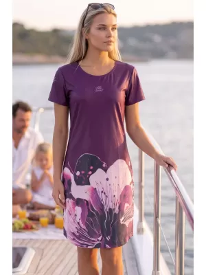 Tricou premium extins pentru femei ALTISPORT VOJ/ALW090SAT02 BURGUNDIA
