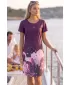 Tricou premium extins pentru femei ALTISPORT VOJ/ALW090SAT02 BURGUNDIA