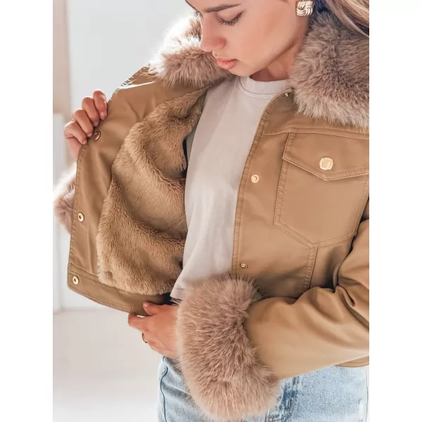  Geaca de dama DSTREET TY5139 CARAMEL 