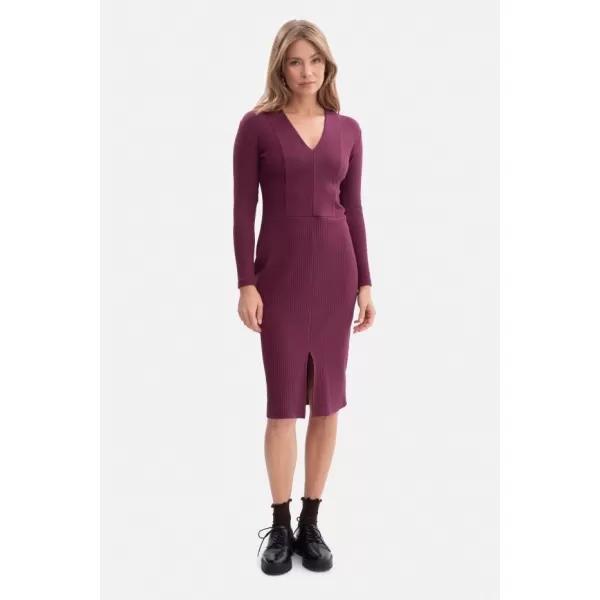  Rochie BEWEAR B307 PRUNĂ 