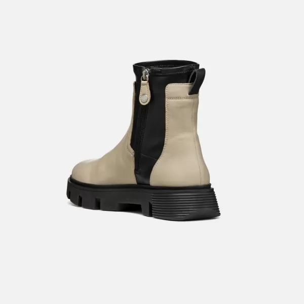  Pantofi de dama cu siret GEOX VILDE CREMOS 