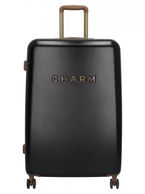 Valiză CHARM LONDON CAPETOWN L NEGRU