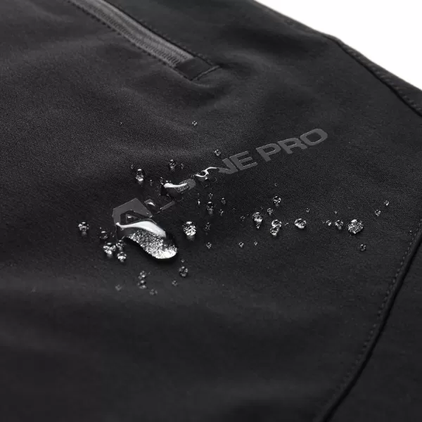  Pantaloni softshell pentru bărbați ALPINE PRO HURF 2 NEGRU 