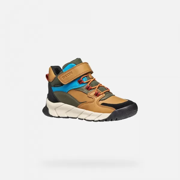  Botine pentru baieti GEOX FLEXYPER PRO J56NBA0ME22C2GA3 MARO DESCHIS 