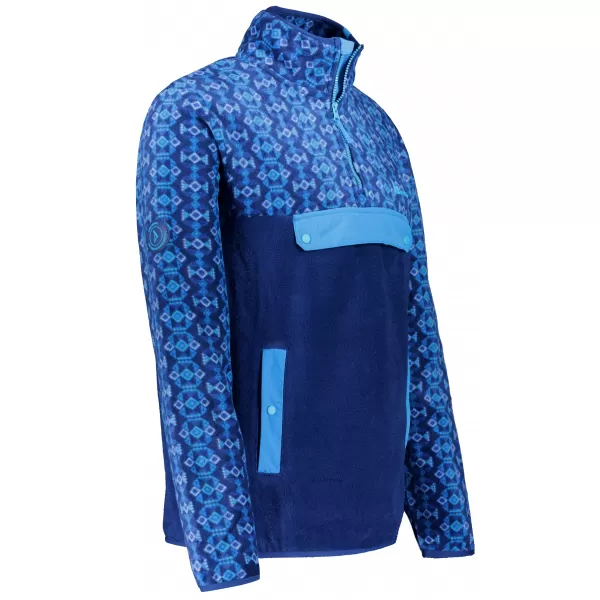  Hanorac pentru bărbați din fleece ALTISPORT GARM ALBASTRU 