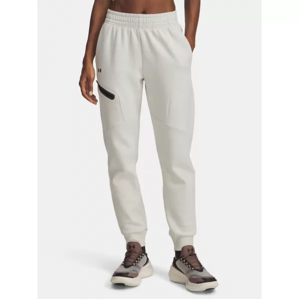  Pantaloni de trening pentru femei UNDER ARMOUR UNSTOPPABLE FLC JOGGER 1379846-110 ALB 