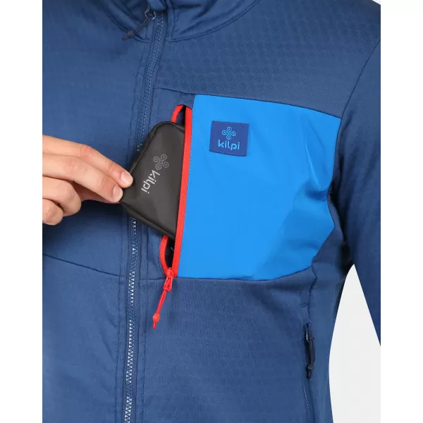  Hanorac pentru bărbați din fleece KILPI ERIN-M ZM0206KI ALBASTRU ÎNCHIS 