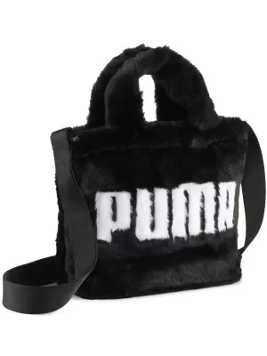 Geanta pentru doamne PUMA UP FAUX FUR MINI SHOPPER BAG 09171301 PUMA NEGRU